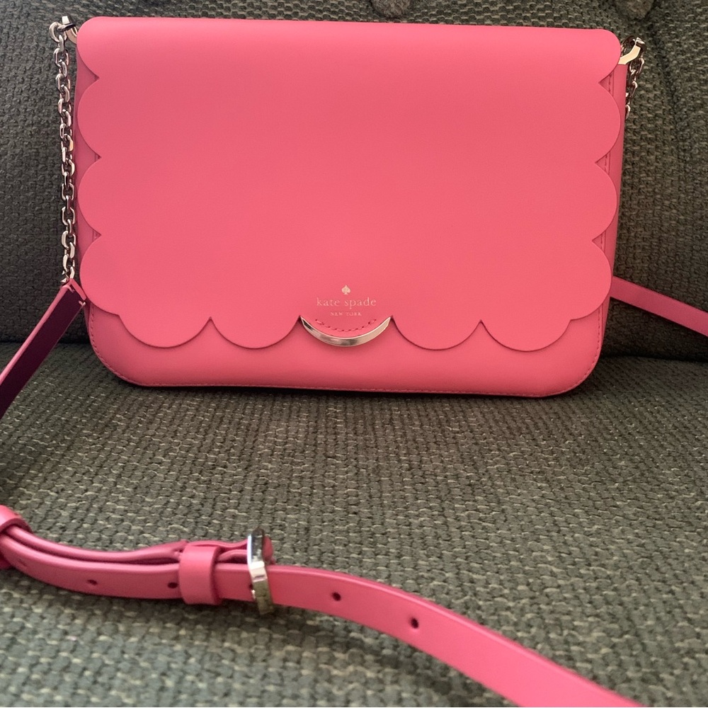 Kate Spade Magnolia Street Izabella crossbody bag in “coral pink”